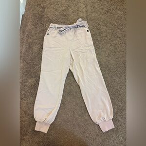 One by Chapter One Blush Pink Elastic Waist Jogger Pants Trouser High Rise S